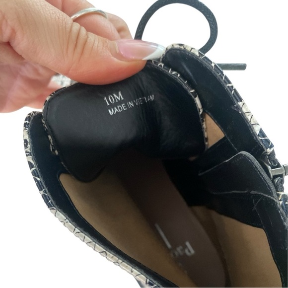 Paolo Trinity Snakeskin Print Moto Combat Lace Up W/Zipper I Size: 10M - Picture 8 of 8